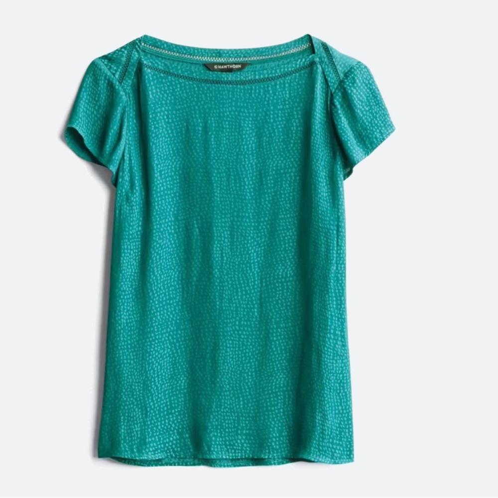 41 Hawthorne green blouse / shirt size 3x